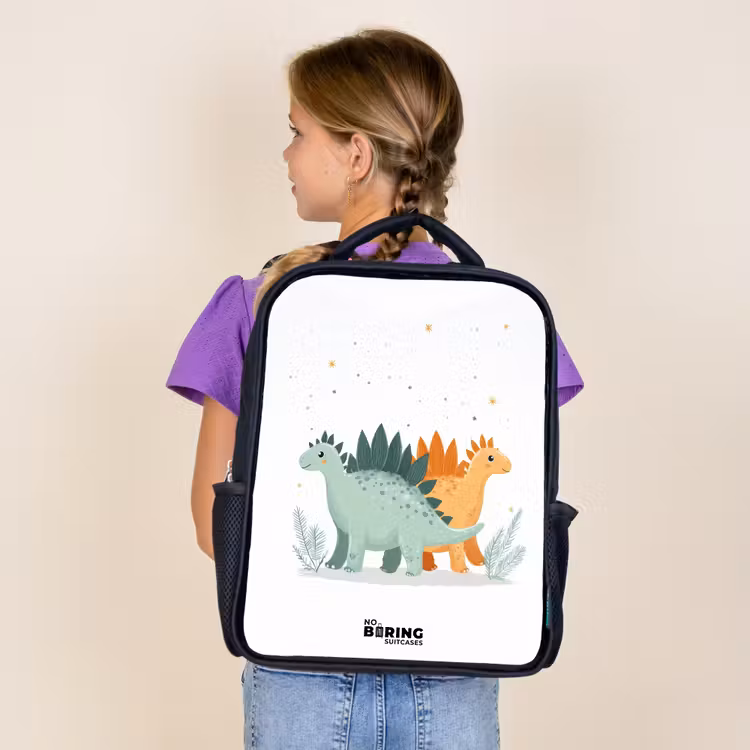 Dinos - Dieren - Sterren Rugzak - Zwart middel -sfeer5