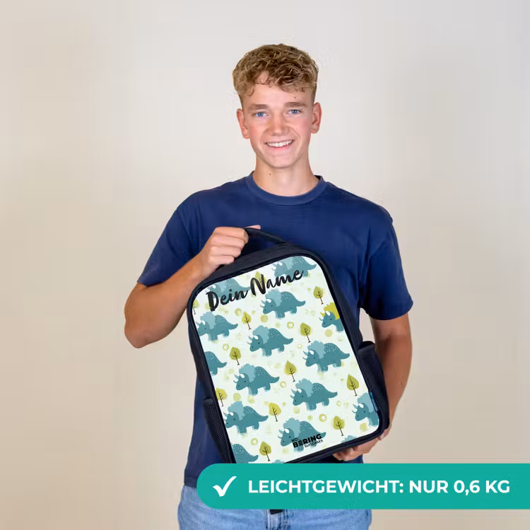 Dinos - Patroon - Natuur Rugzak - Zwart middel -sfeer7_DE