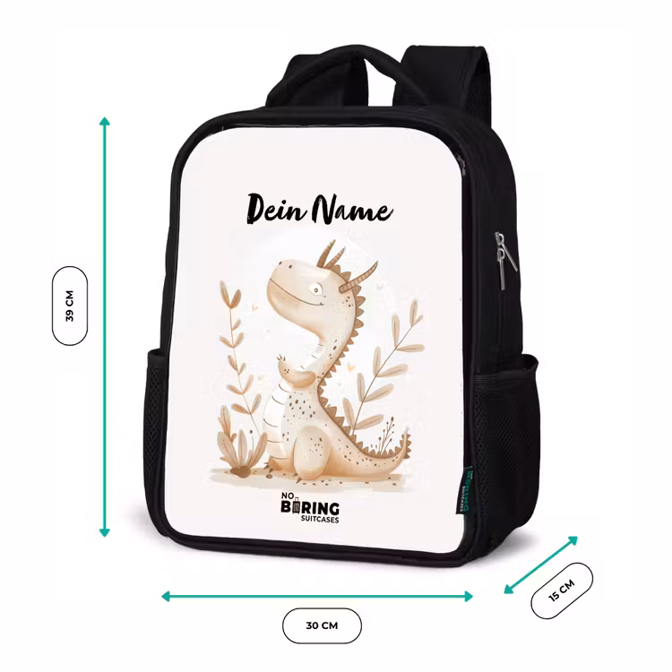 Dobby draakje Rugzak - Zwart middel -productfoto_formaten