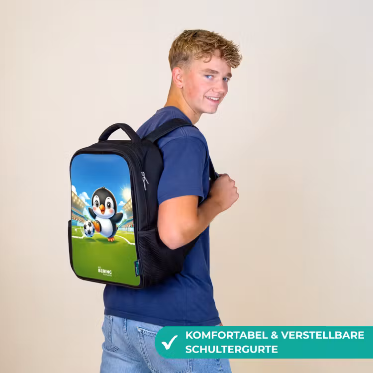 Penalty pinguïn Rugzak - Zwart middel -sfeer9_DE