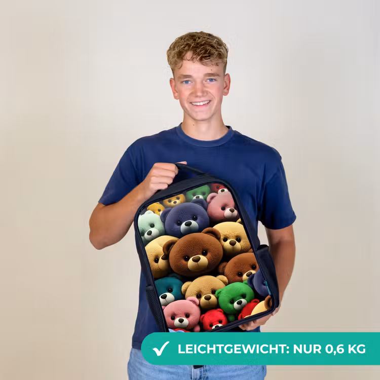 Bonte Berenbende Rugzak - Zwart middel -sfeer7_DE