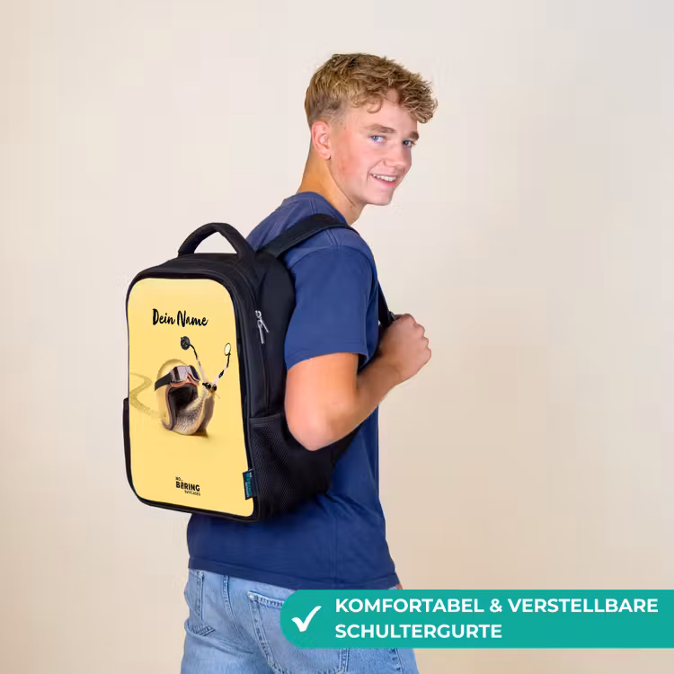 Escar-Go - Geel Rugzak - Zwart middel -sfeer9_DE