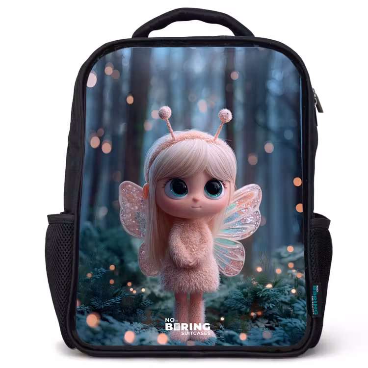 Fairy - Bos - Glitters Rugzak - Zwart middel -3d