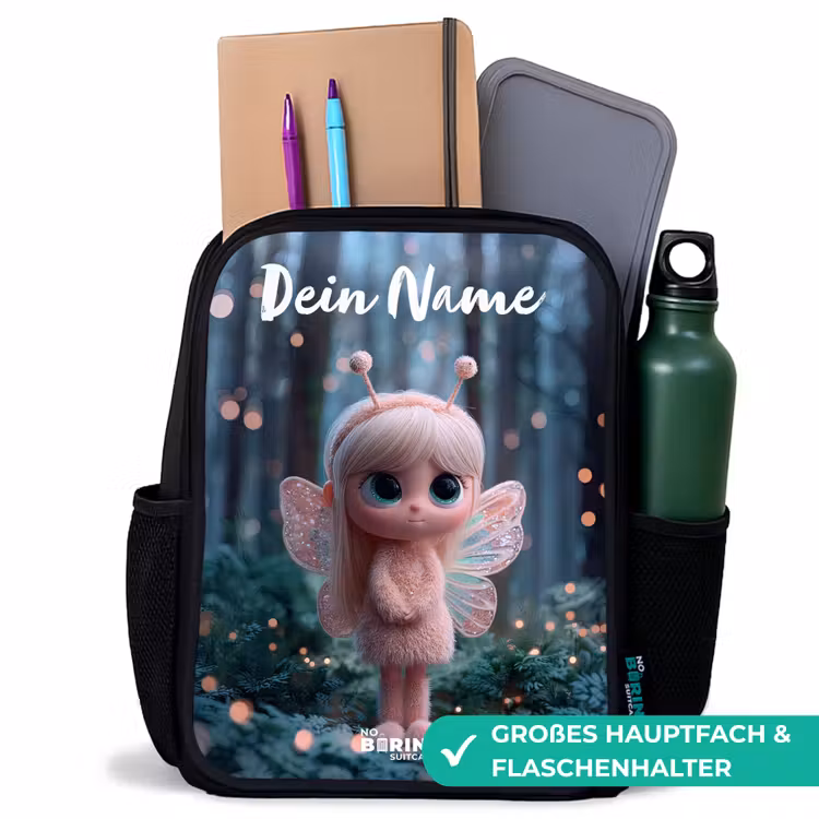 Fairy - Bos - Glitters Rugzak - Zwart middel -inhoud_DE