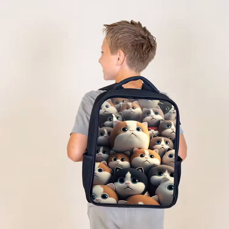 Lapjes Katjes Rugzak - Zwart middel -sfeer2