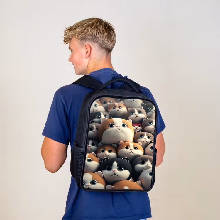Lapjes Katjes Rugzak - Zwart middel -sfeer8