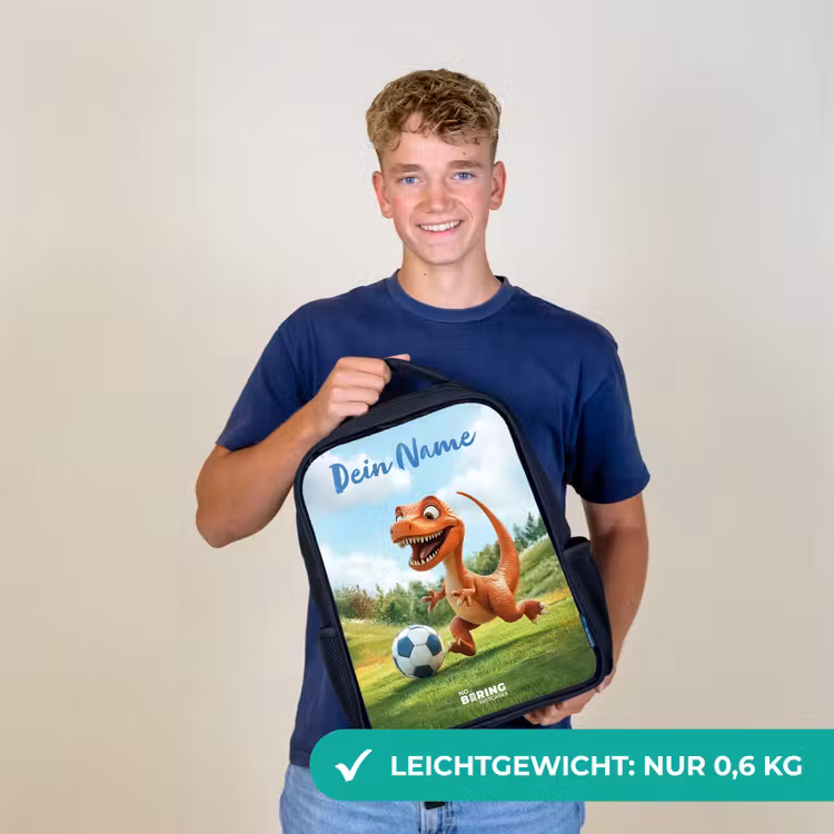 Voetbal - Dino - Sport Rugzak - Zwart middel -sfeer7_DE