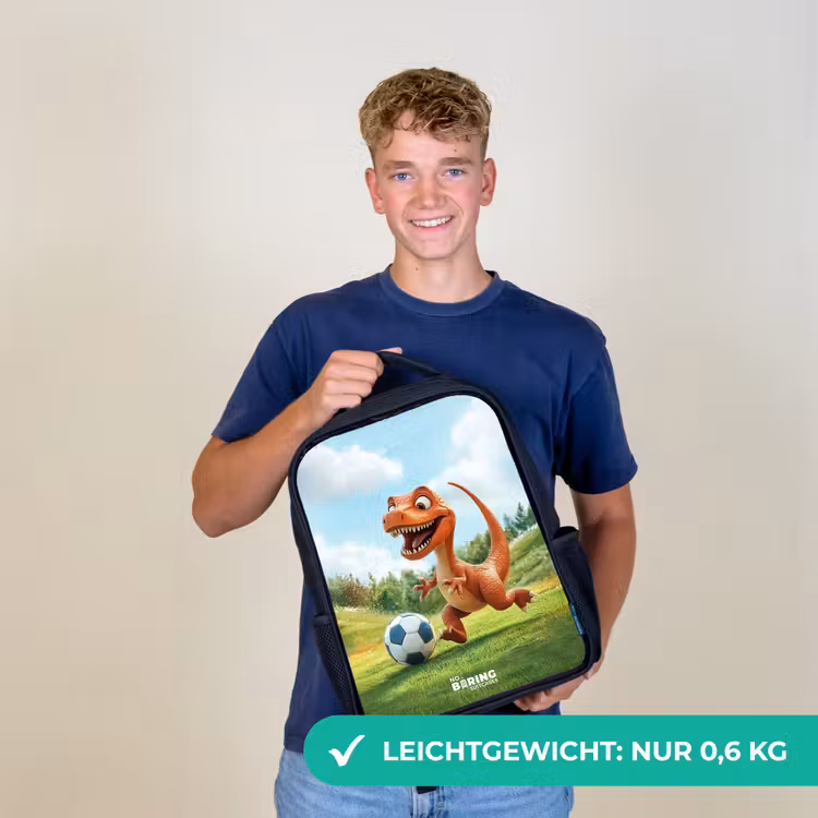 Voetbal - Dino - Sport Rugzak - Zwart middel -sfeer7_DE