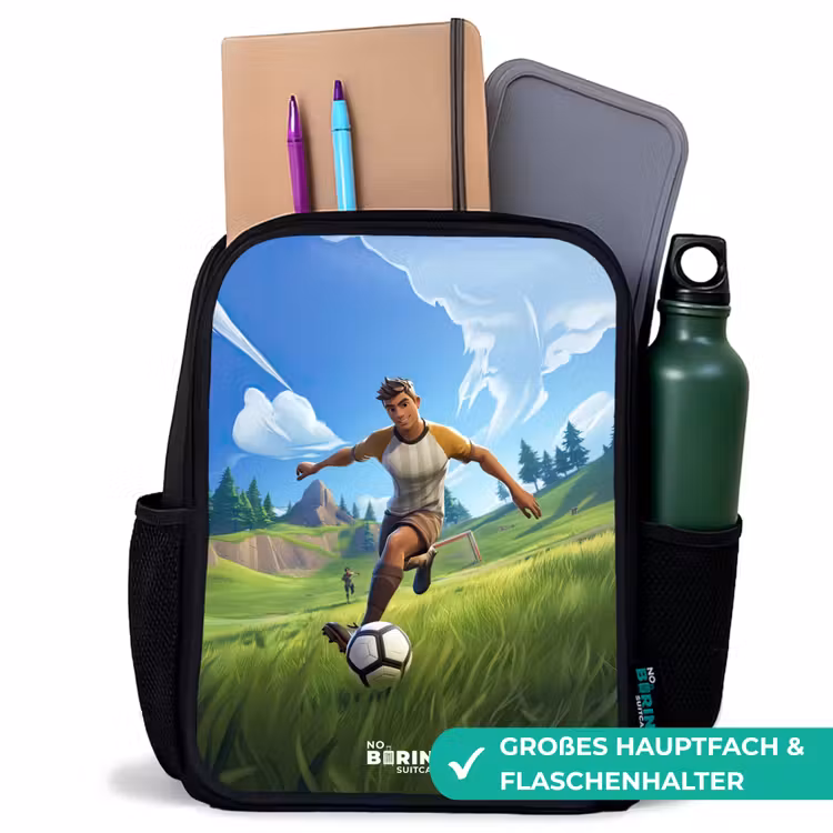 Voetbal - Jongen - Goal - Voetbaltenue Rugzak - Zwart middel -inhoud_DE