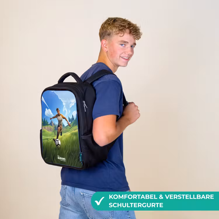 Voetbal - Jongen - Goal - Voetbaltenue Rugzak - Zwart middel -sfeer9_DE