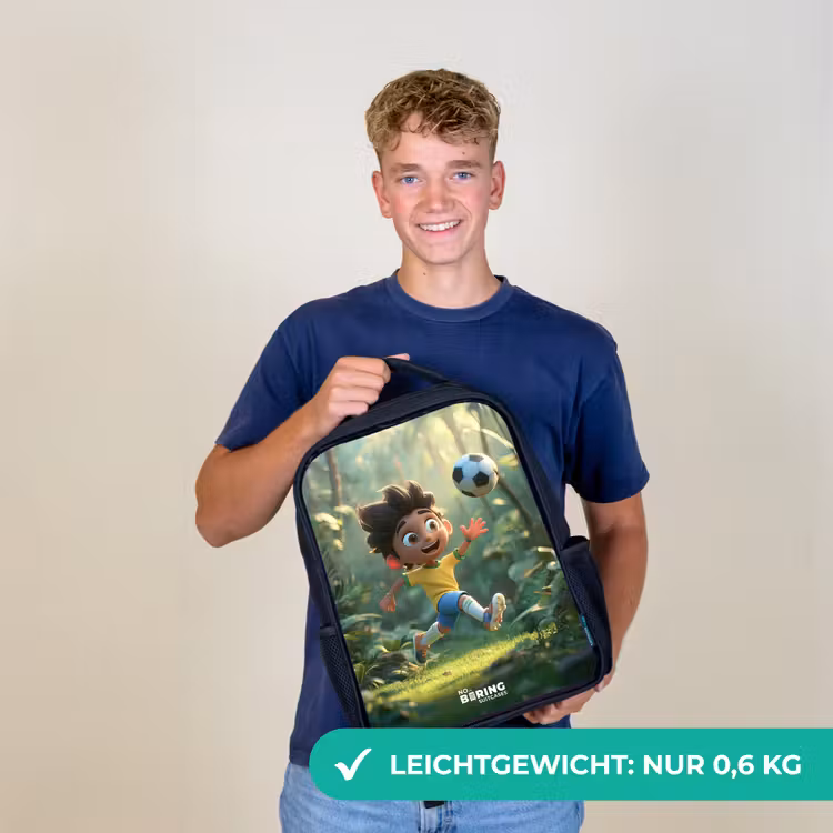Voetbal - Jongen - Bos Rugzak - Zwart middel -sfeer7_DE