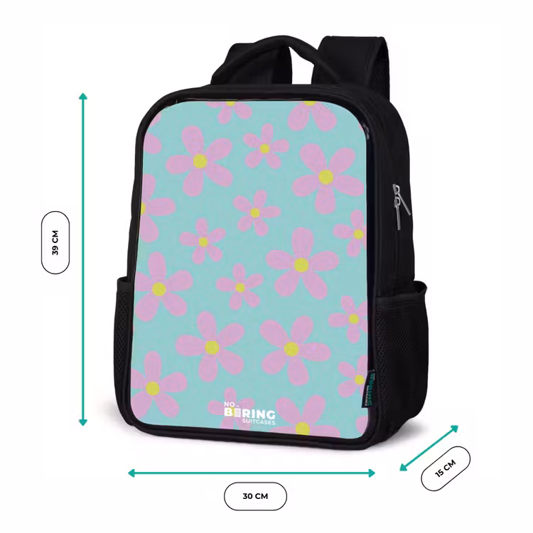 Madeliefjesmania mint Rugzak - Zwart middel -productfoto_formaten