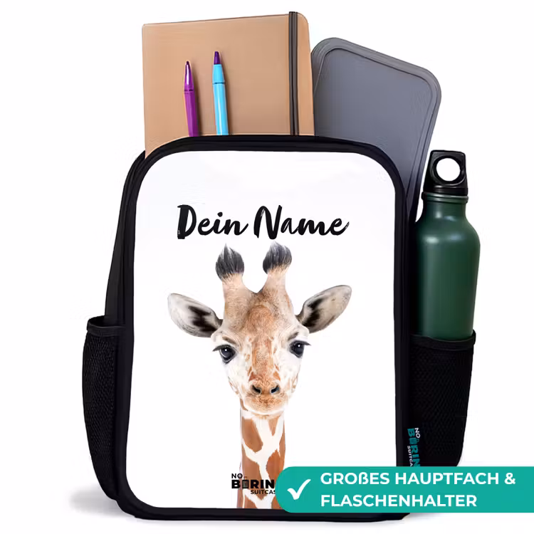 Gerrie Giraffe Rugzak - Zwart middel -inhoud_DE