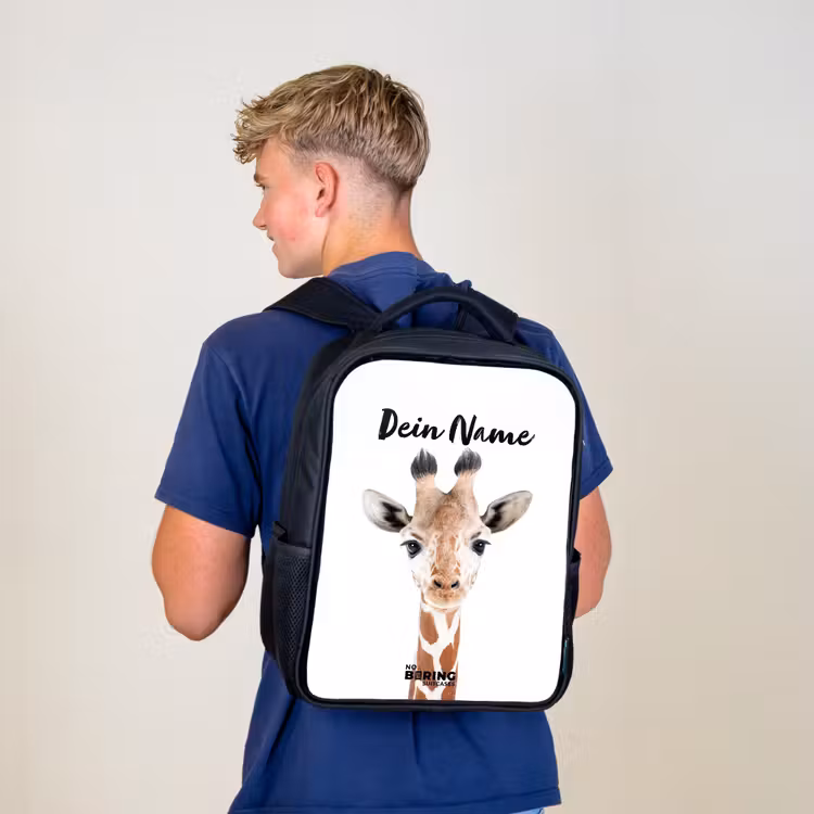 Gerrie Giraffe Rugzak - Zwart middel -sfeer8