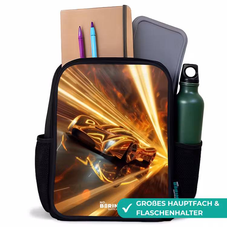Goldrush Rugzak - Zwart middel -inhoud_DE