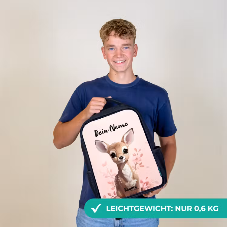 Hedwig hertje Rugzak - Zwart middel -sfeer7_DE