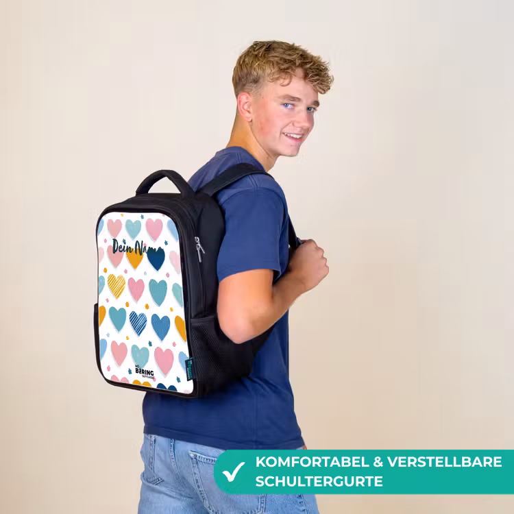 Hartenpatroon Rugzak - Zwart middel -sfeer9_DE