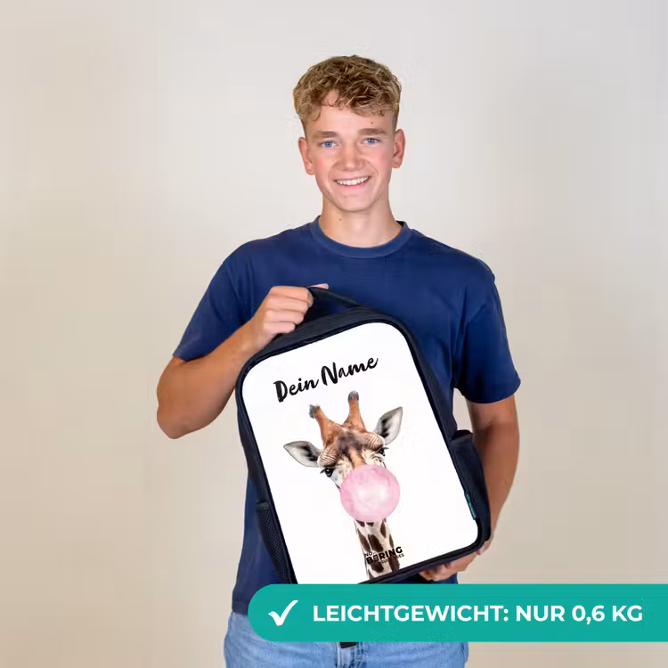 Kauwende Kobus Rugzak - Zwart middel -sfeer7_DE