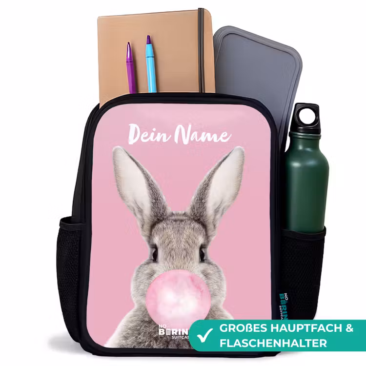 Kauwend knaagje Rugzak - Zwart middel -inhoud_DE