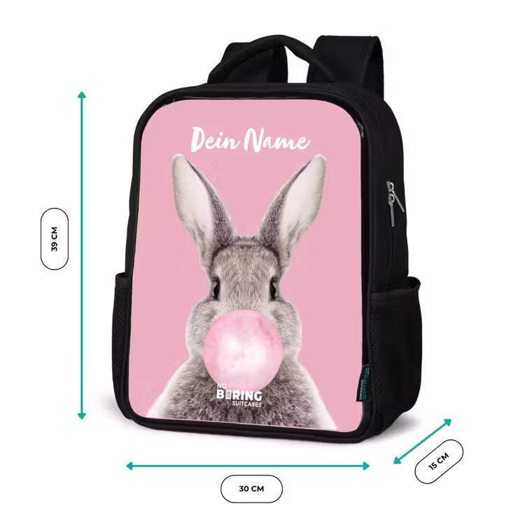 Kauwend knaagje Rugzak - Zwart middel -productfoto_formaten