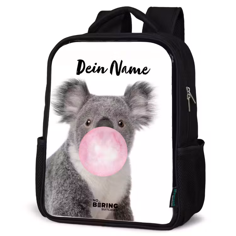 Kauwgom koala Rugzak - Zwart middel -schuin
