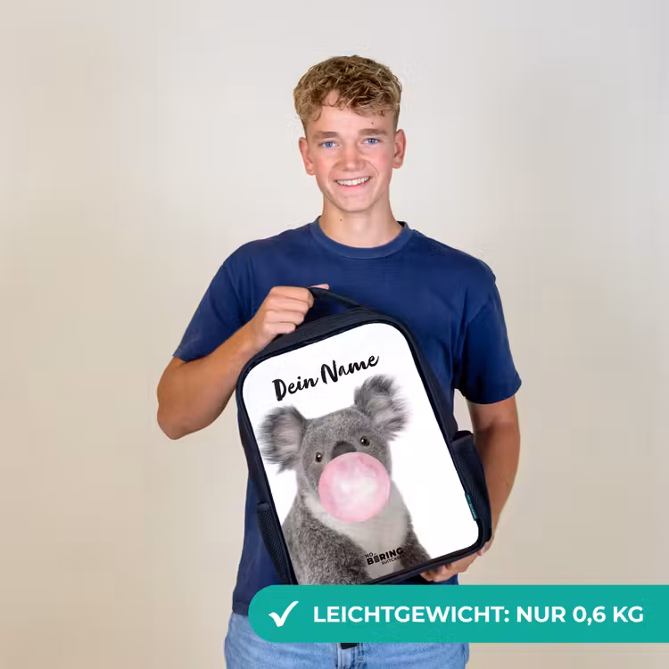 Kauwgom koala Rugzak - Zwart middel -sfeer7_DE