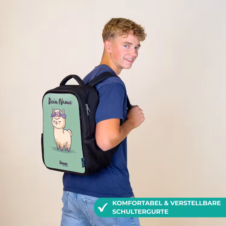 Kawai - Alpaca - Groen Rugzak - Zwart middel -sfeer9_DE