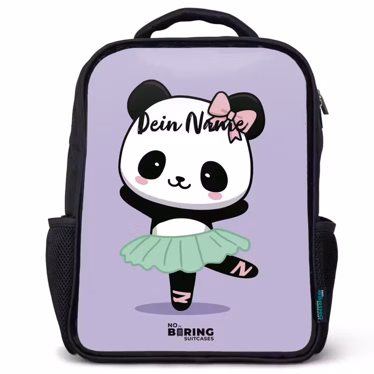 Kawai - Ballet - Panda Rugzak - Zwart middel -3d