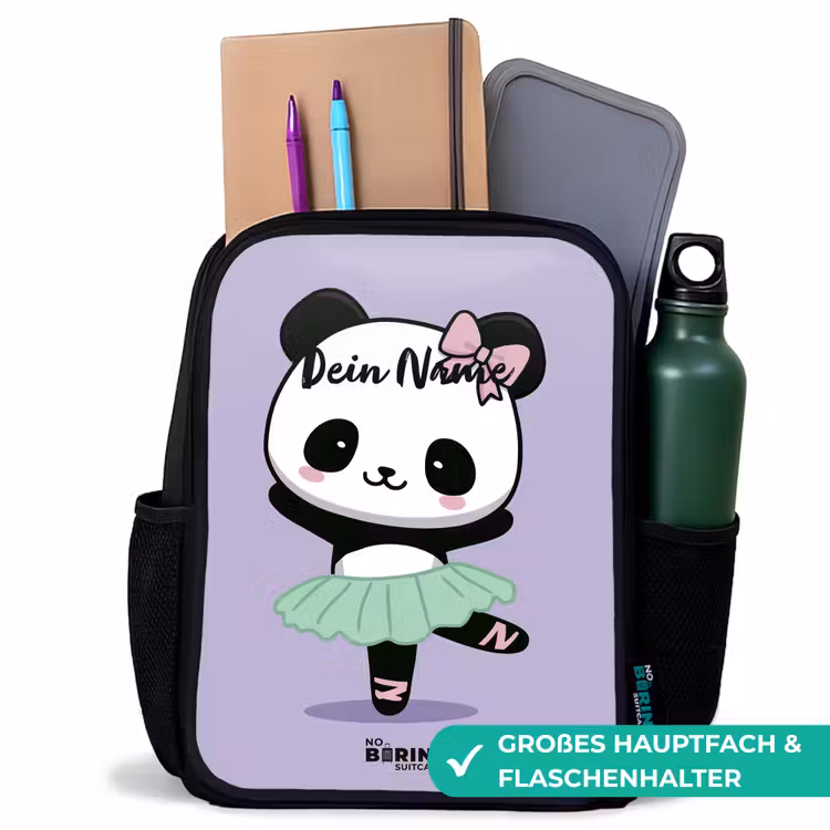 Kawai - Ballet - Panda Rugzak - Zwart middel -inhoud_DE