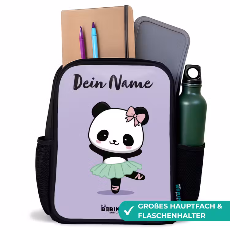 Kawai - Ballet - Panda Rugzak - Zwart middel -inhoud_DE