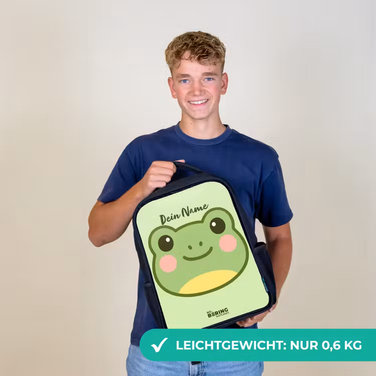 Kawai - Kikker - Groen Rugzak - Zwart middel -sfeer7_DE
