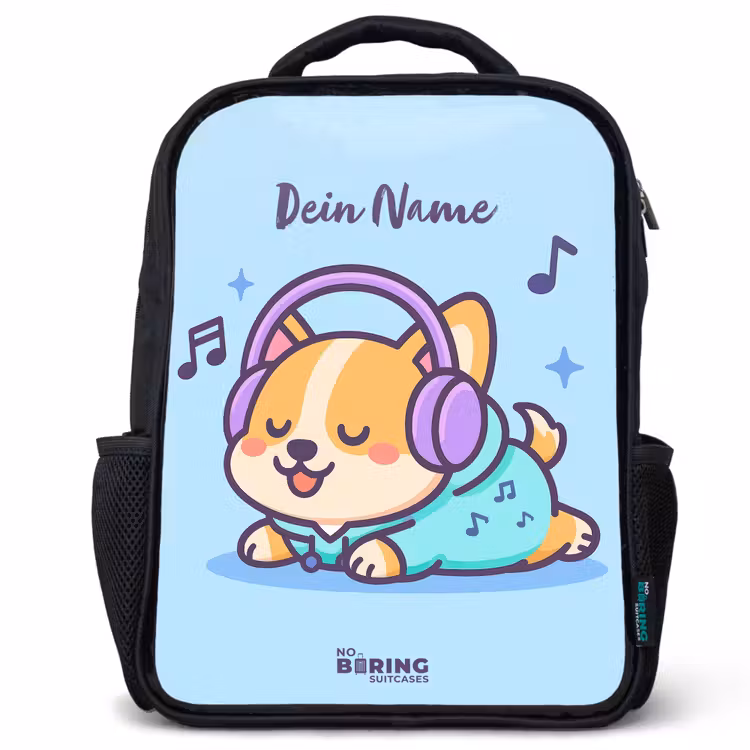Kawai - Hond - Muziek Rugzak - Zwart middel -3d