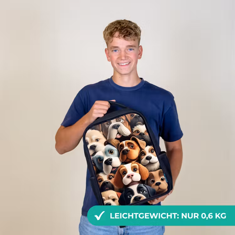 Blaffende Bende Rugzak - Zwart middel -sfeer7_DE
