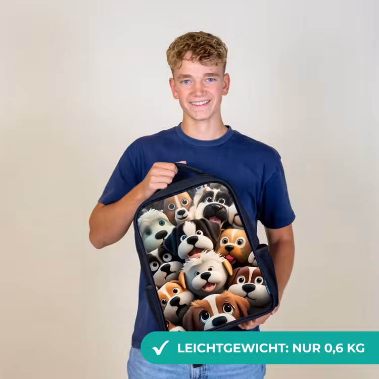 Blaffende Bengeltjes Rugzak - Zwart middel -sfeer7_DE