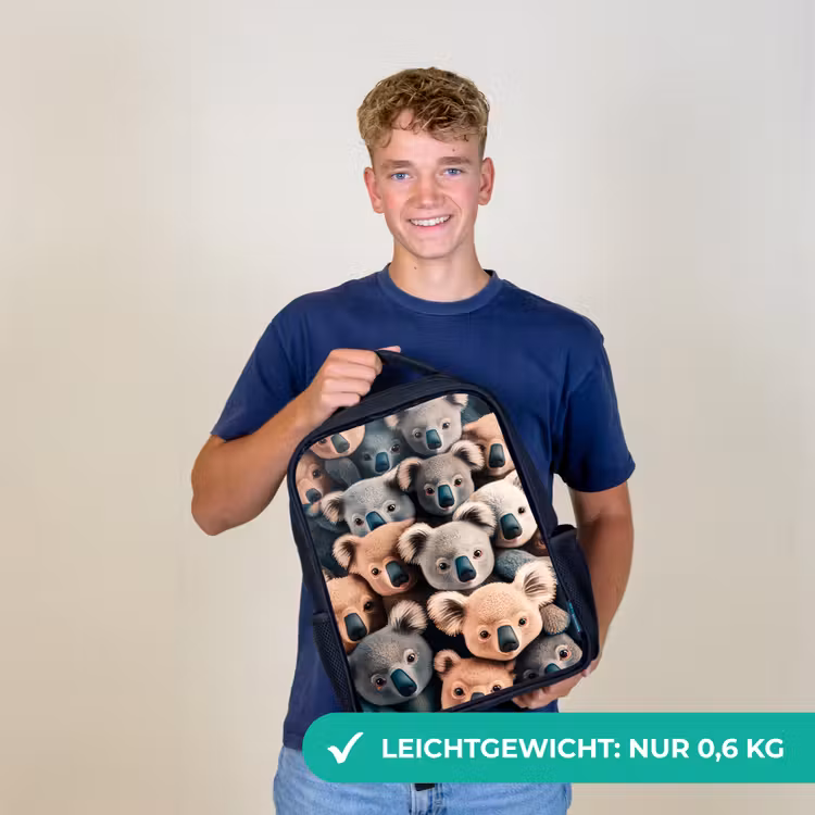 Koala Kapriolen Rugzak - Zwart middel -sfeer7_DE