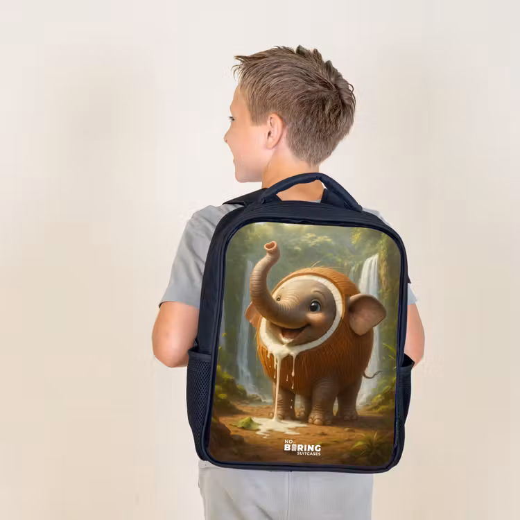Coconote Elephante Rugzak - Zwart middel -sfeer2