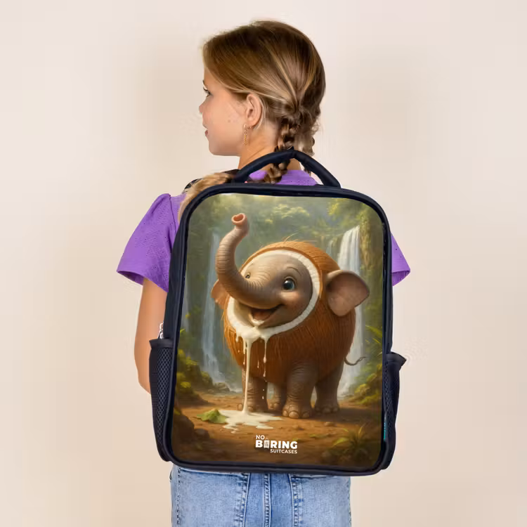 Coconote Elephante Rugzak - Zwart middel -sfeer5
