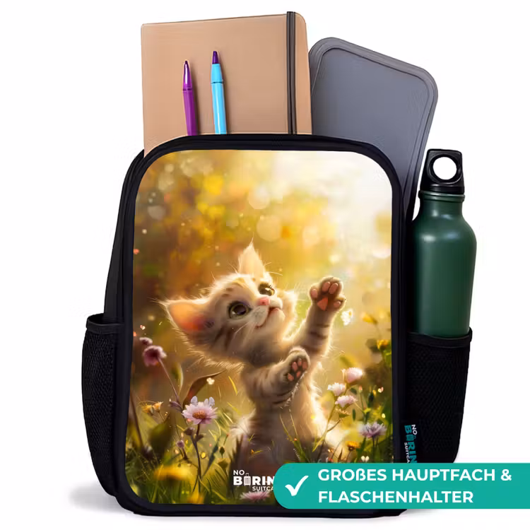 Koosje kitten Rugzak - Zwart middel -inhoud_DE