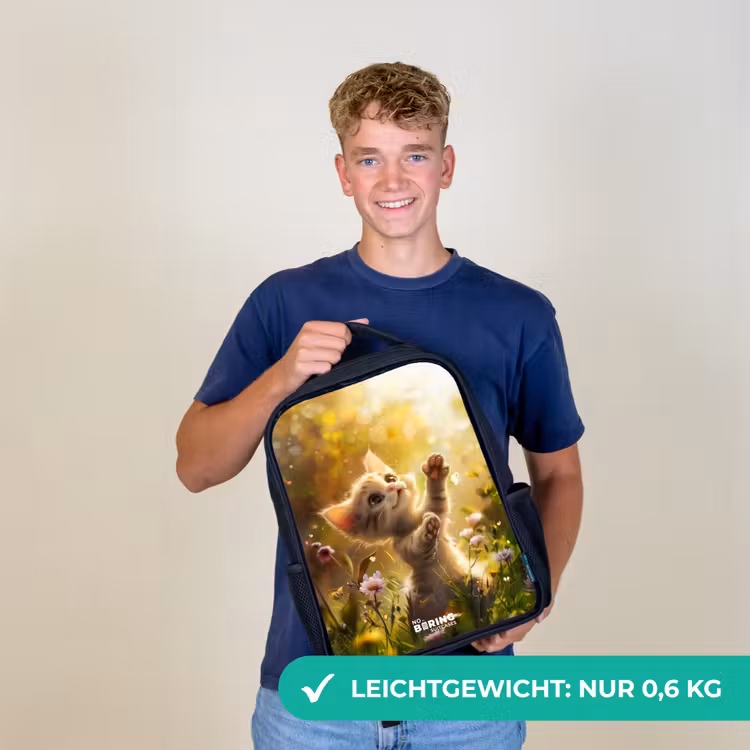Koosje kitten Rugzak - Zwart middel -sfeer7_DE