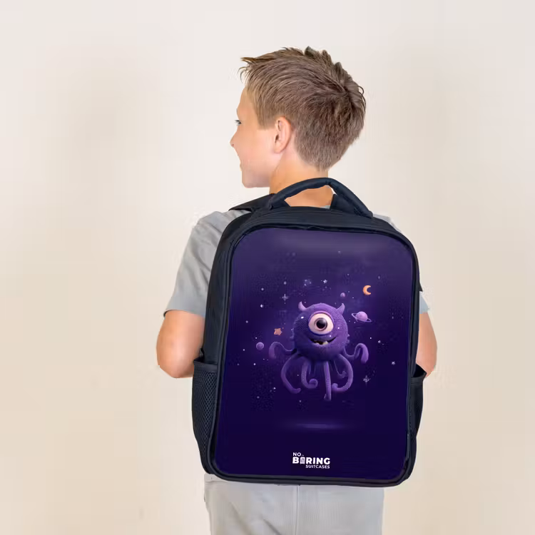 Kosmisch tentakelmonster Rugzak - Zwart middel -sfeer2