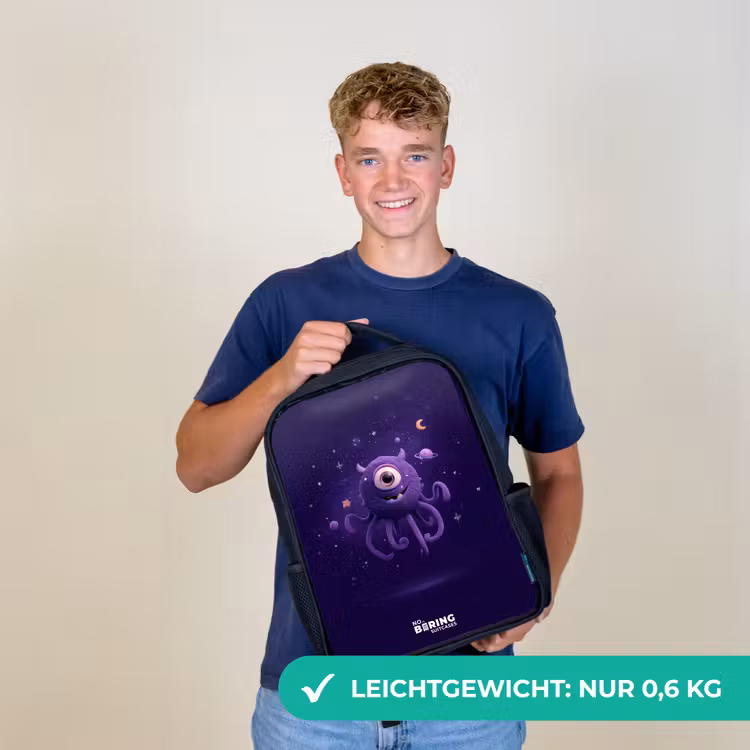 Kosmisch tentakelmonster Rugzak - Zwart middel -sfeer7_DE