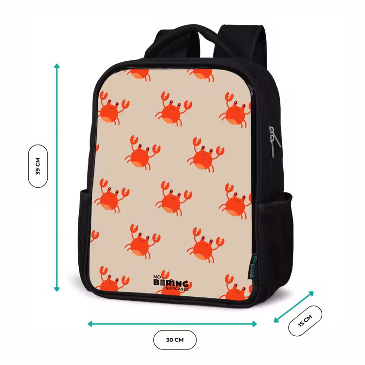 Krabbenkwestie Rugzak - Zwart middel -productfoto_formaten