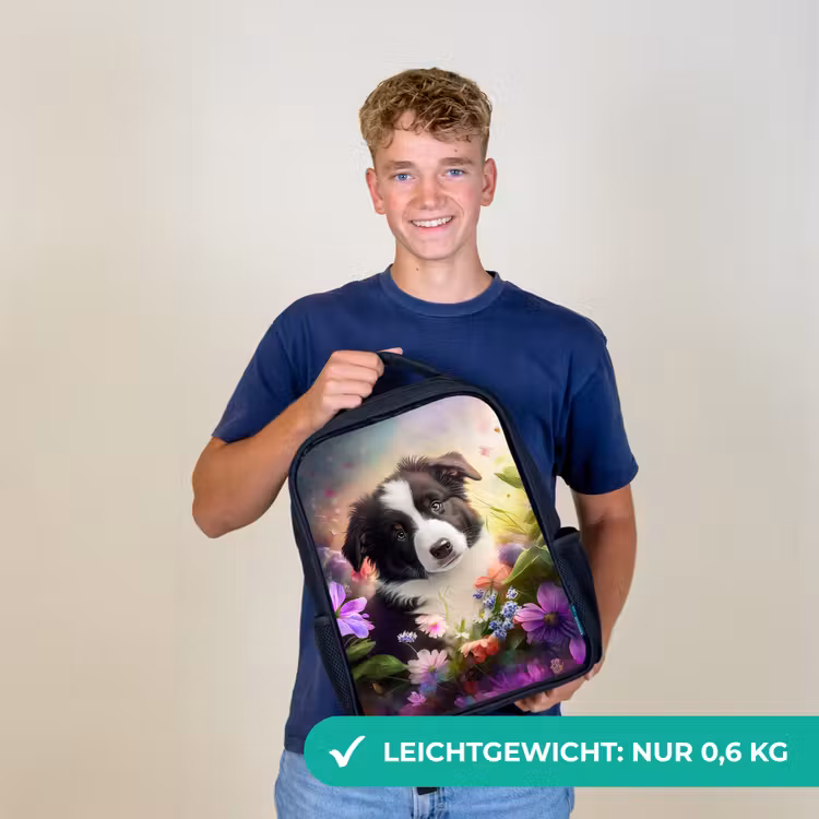 Lasse het Hondje Rugzak - Zwart middel -sfeer7_DE