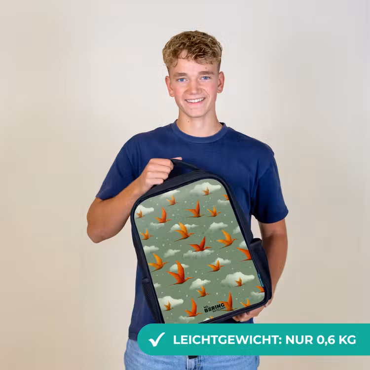 Patroon - Dino - Pterosaurussen Rugzak - Zwart middel -sfeer7_DE