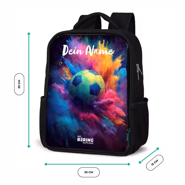Neon - Bal - Kleurrijk Rugzak - Zwart middel -productfoto_formaten