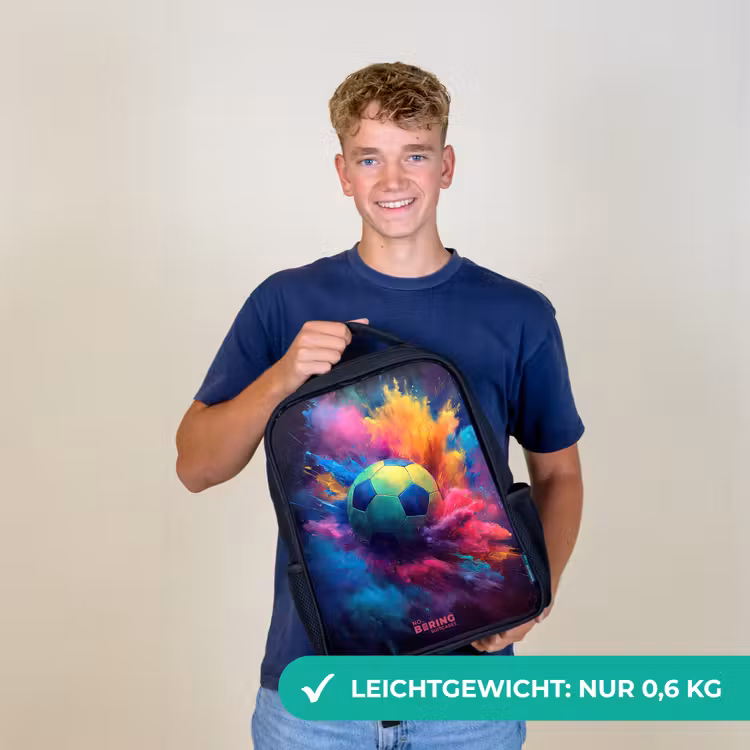 Neon - Bal - Kleurrijk Rugzak - Zwart middel -sfeer7_DE