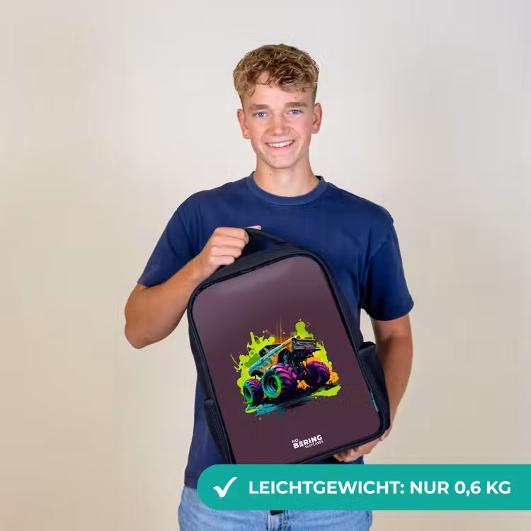 Neon Wheels Rugzak - Zwart middel -sfeer7_DE