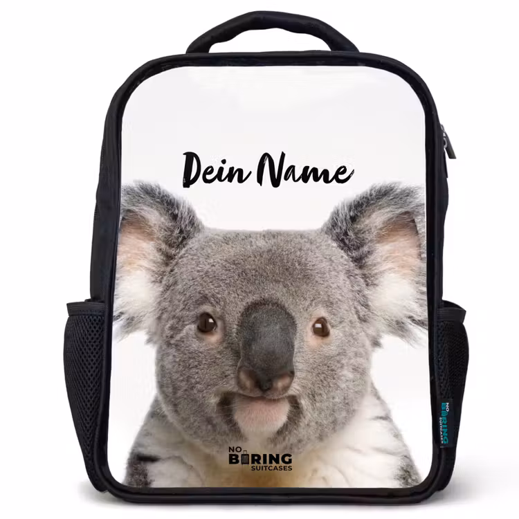 Schattige Koala Beer Rugzak - Zwart middel -3d