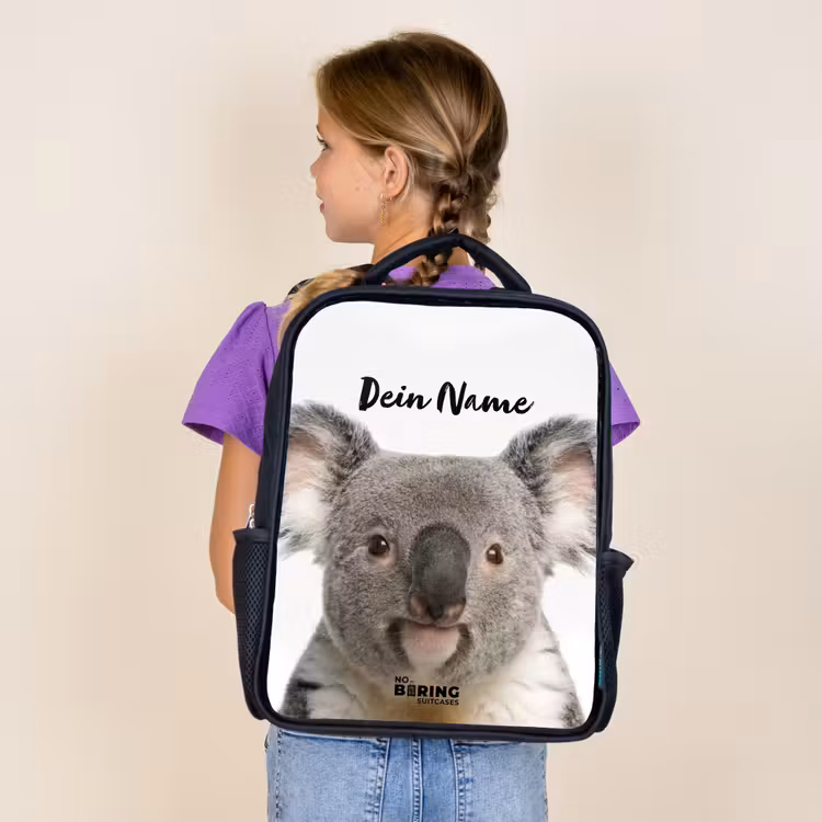 Schattige Koala Beer Rugzak - Zwart middel -sfeer5