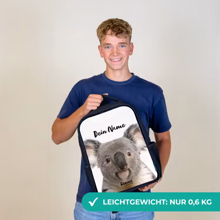 Schattige Koala Beer Rugzak - Zwart middel -sfeer7_DE